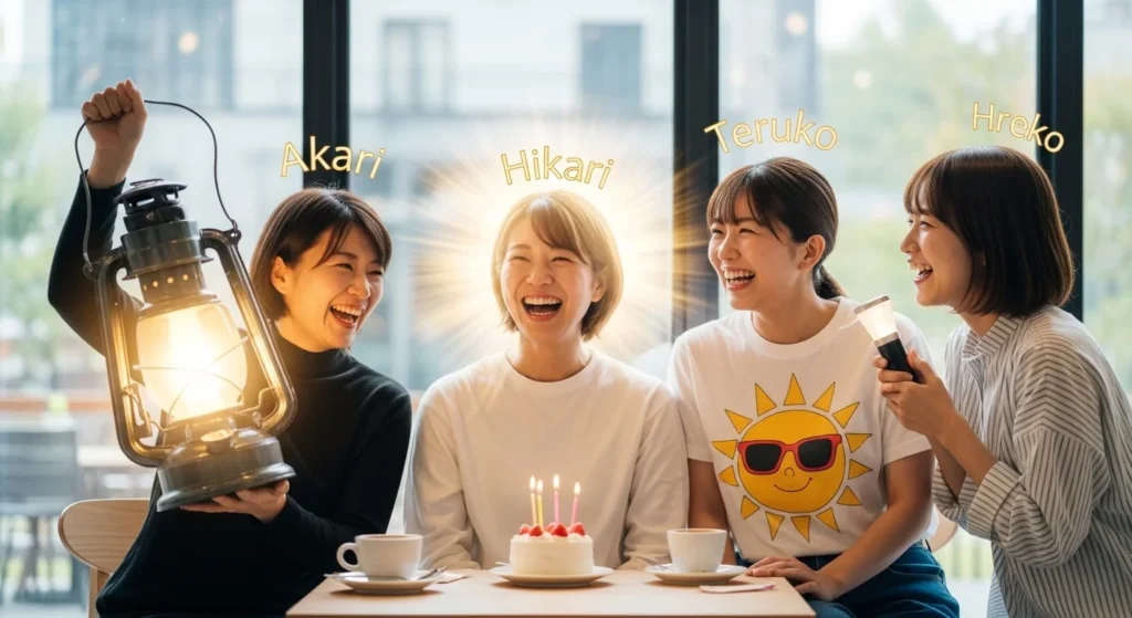 japanese names that mean light