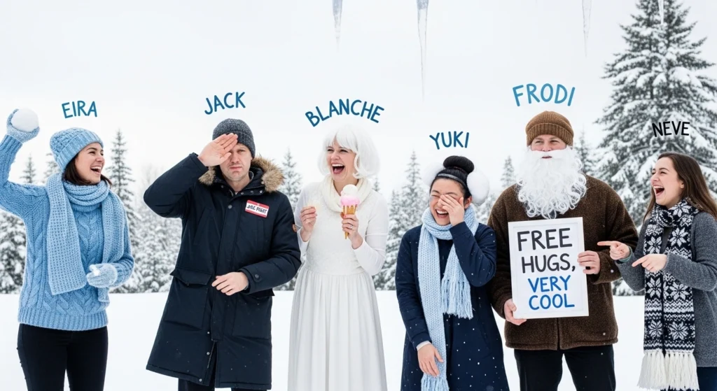 names that mean ice or snow