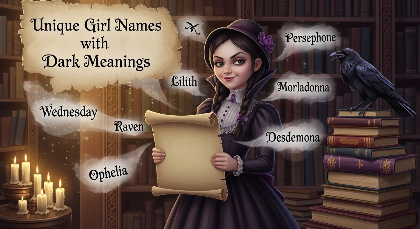 Unique Girl Names with Dark